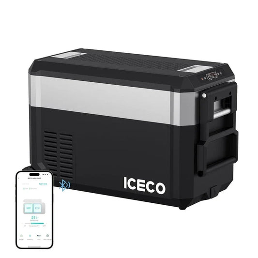 ICECO JP50 Pro Dual Zone Wheeled 51QT Portable Cooler Silver