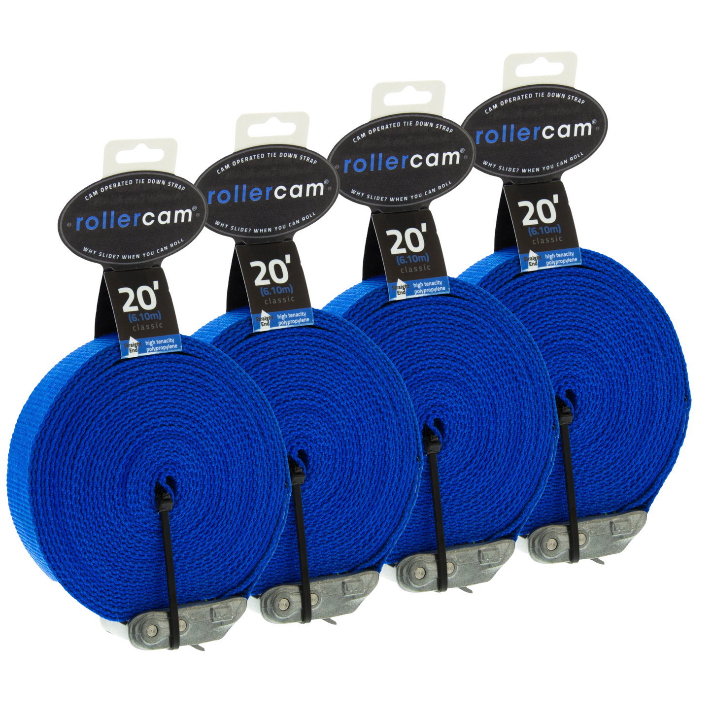 Rollercam 1-Inch Cam Strap, Straight End