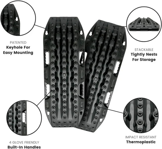 MaxTrax Lite Recovery Boards (Pair, Black)