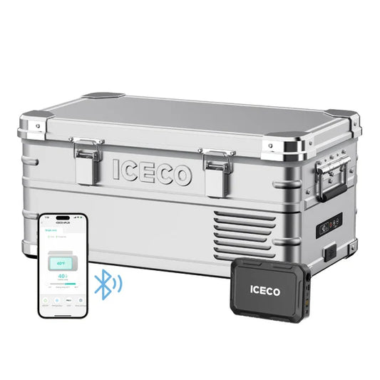 ICECO APL20 Aluminum Single Zone 21QT Portable Cooler Silver