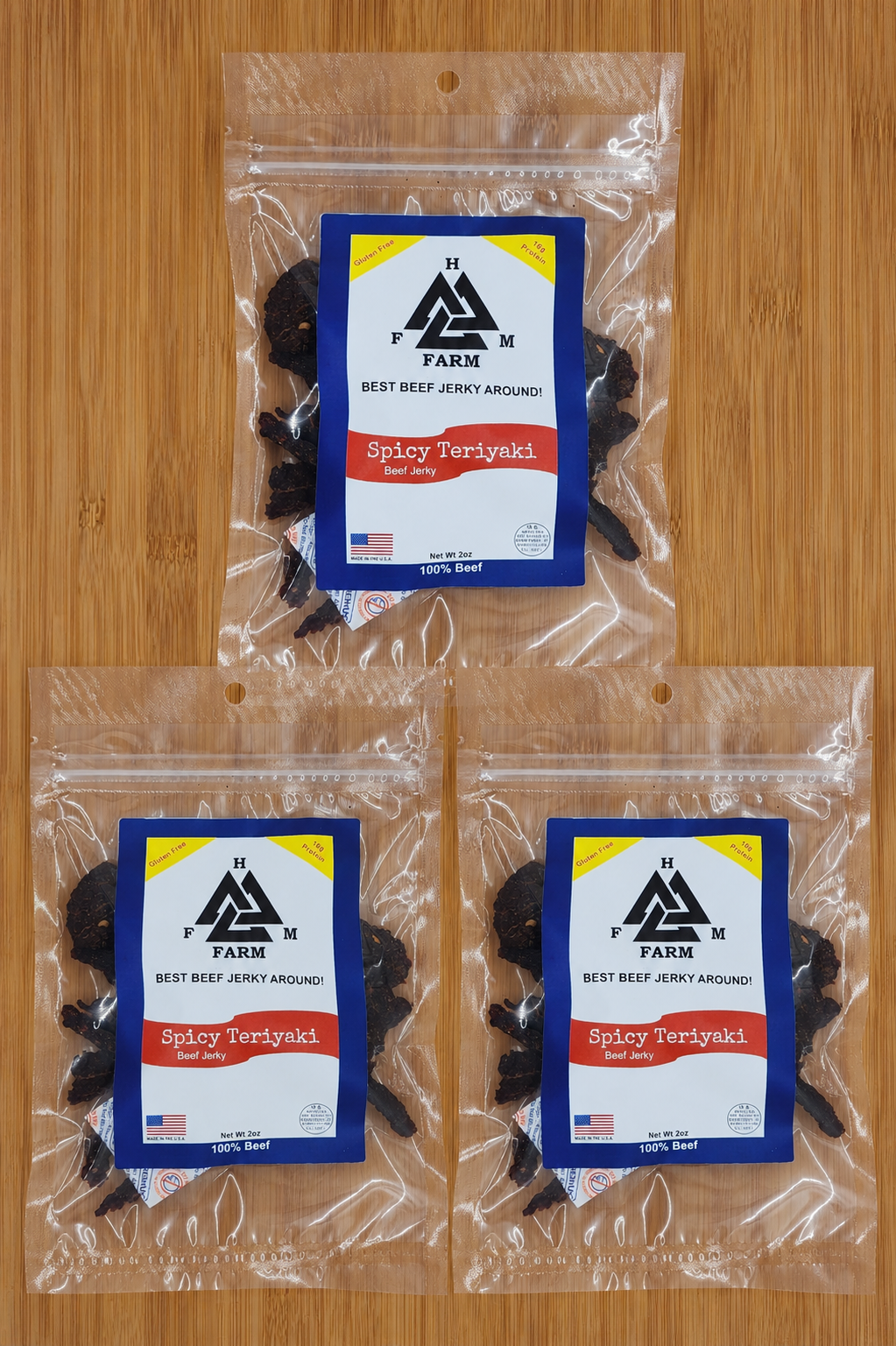 HFM Farm Spicy Teriyaki Beef Jerky