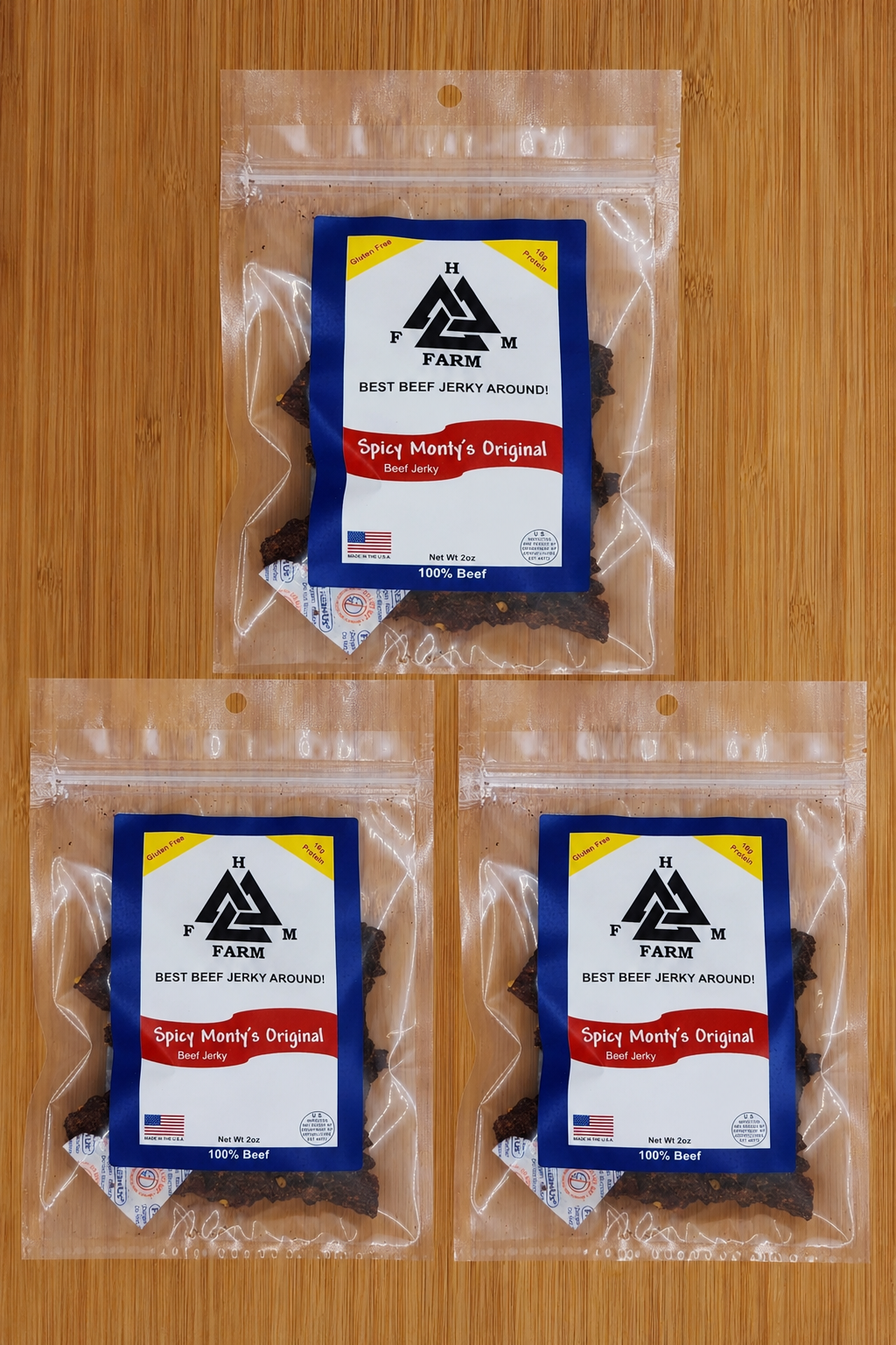 HFM Farm Spicy Monty's Original Beef Jerky