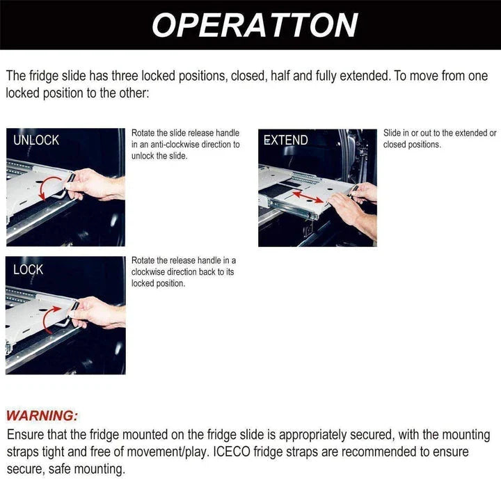ICECO Fridge Slide Mount (JPPro / VL35Pro / VL45Pro / APL35)