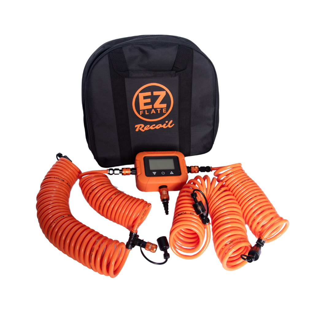 EZ FLATE Recoil 4-Way Hose Kit with Air Command