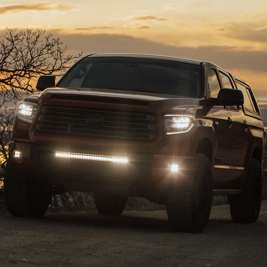 Heretic 6 Series 30-Inch LED Light Bar - Combo Beam, Clear Lens, Black Bezel