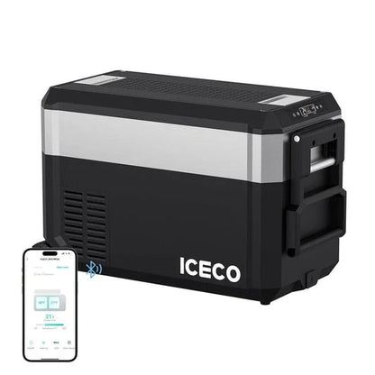 ICECO JP40 Pro Dual Zone Wheeled 39QT Portable Cooler Silver