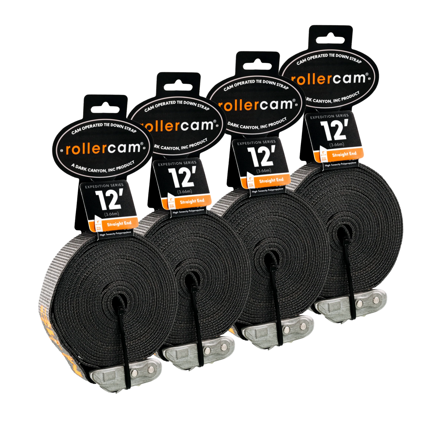 Rollercam 1-Inch Cam Strap, Straight End