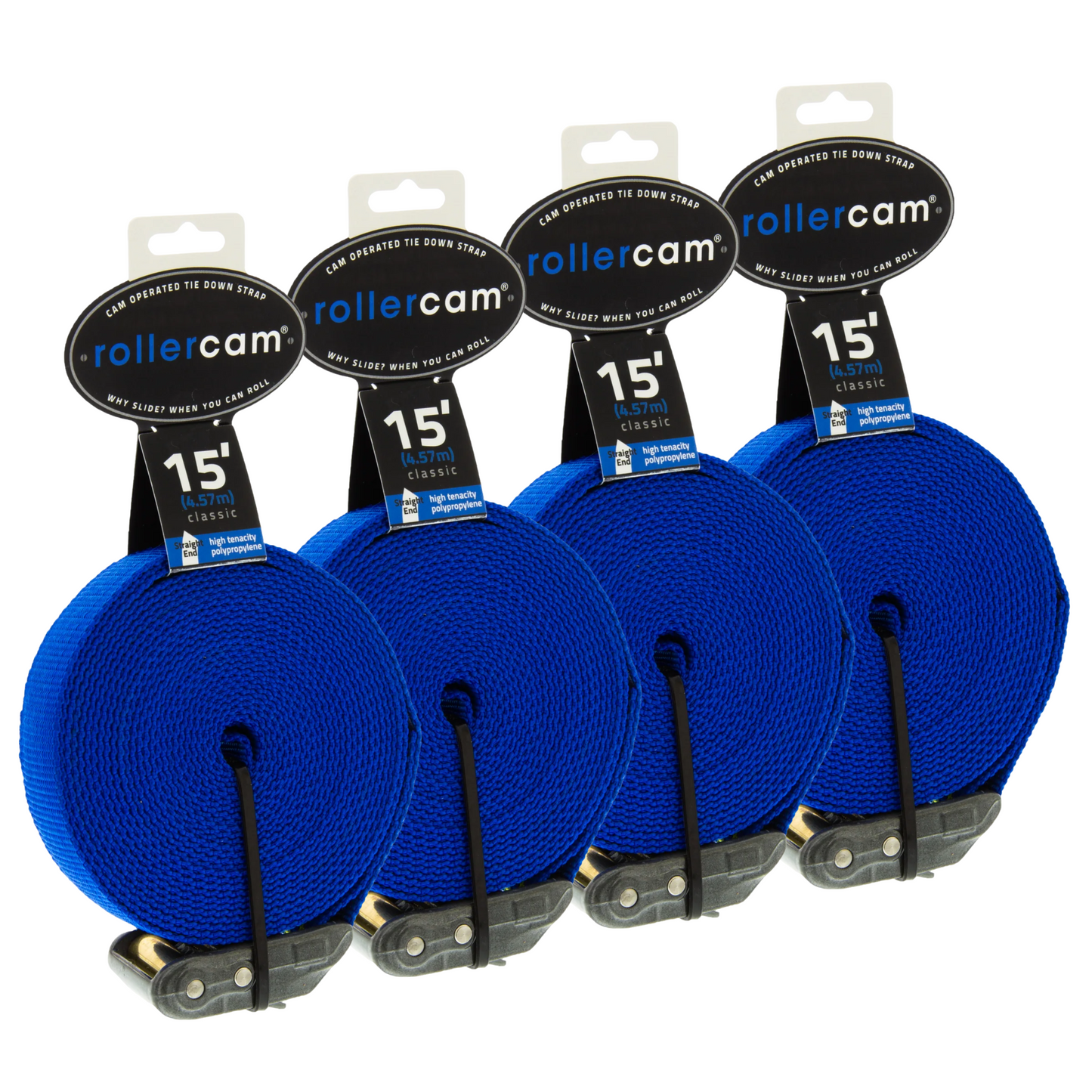 Rollercam 1-Inch Cam Strap, Straight End