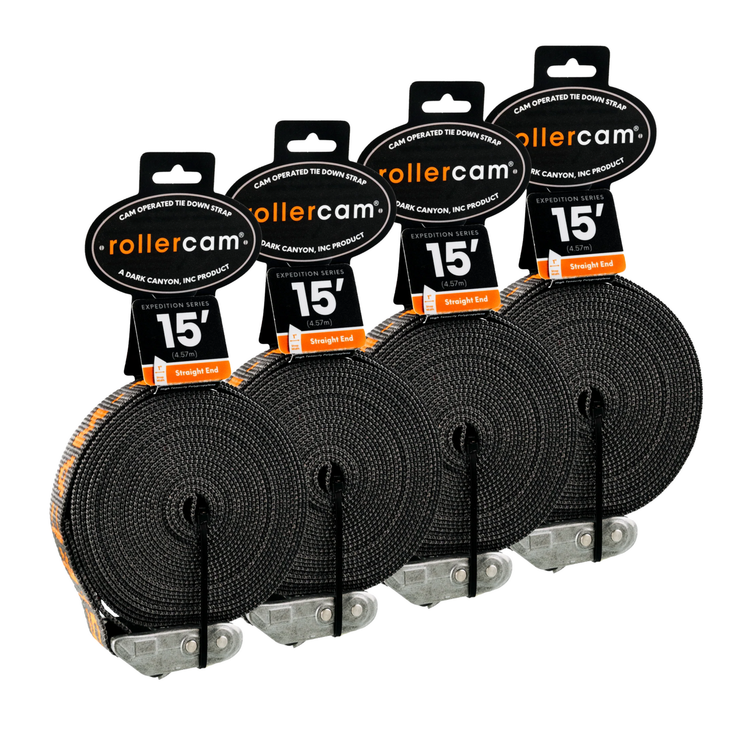 Rollercam 1-Inch Cam Strap, Straight End