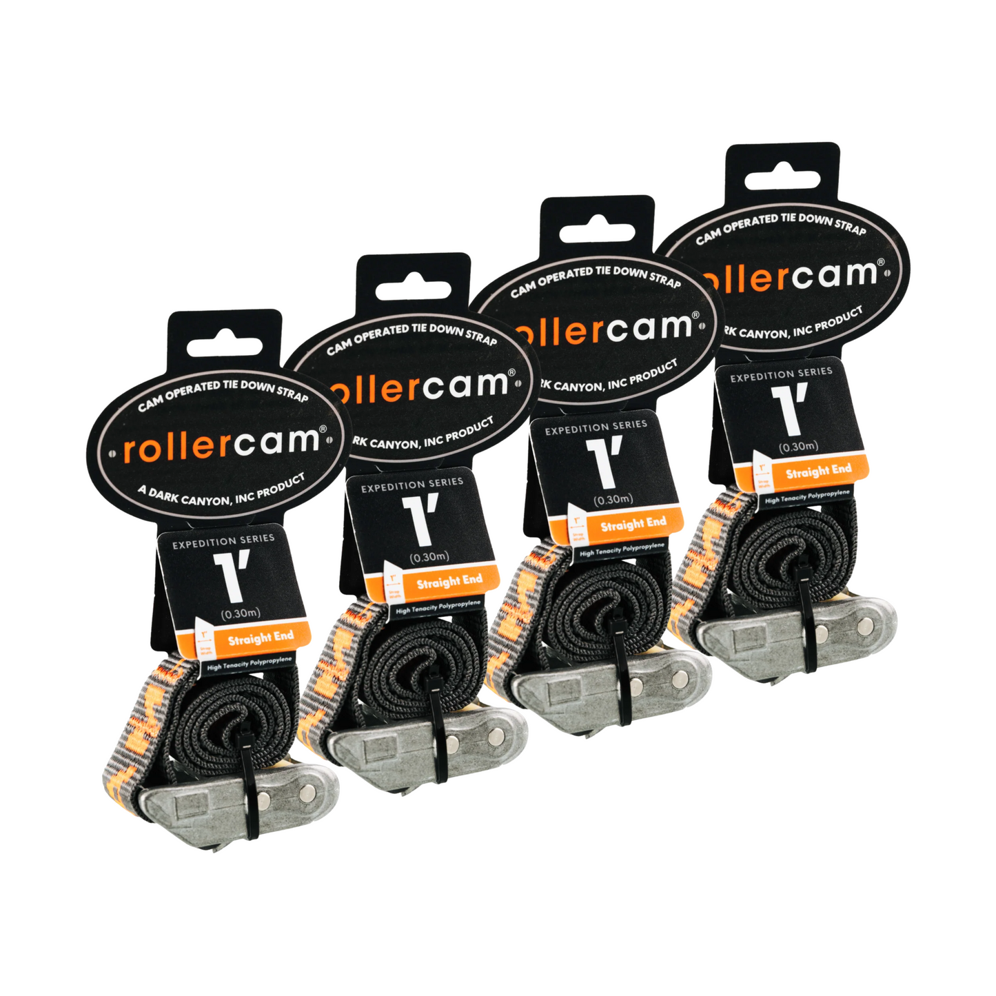 Rollercam 1-Inch Cam Strap, Straight End