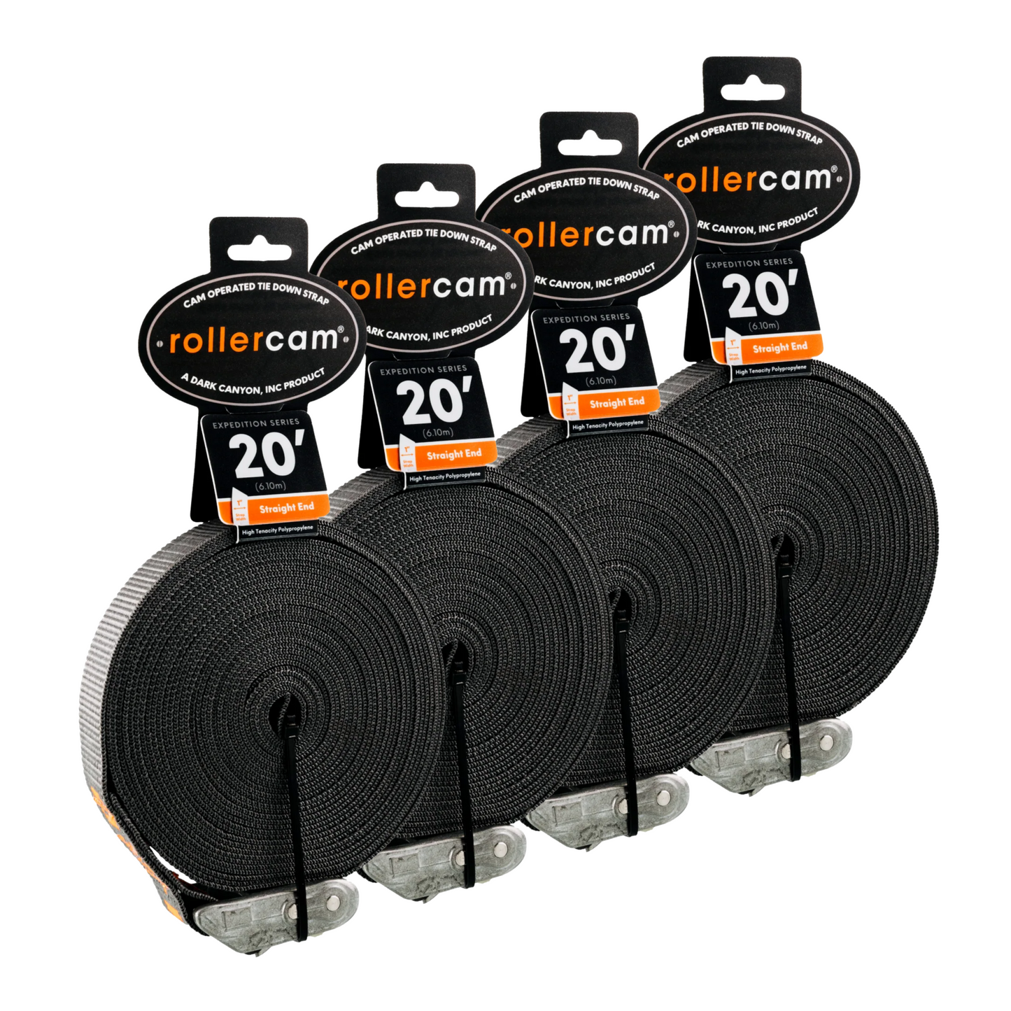 Rollercam 1-Inch Cam Strap, Straight End