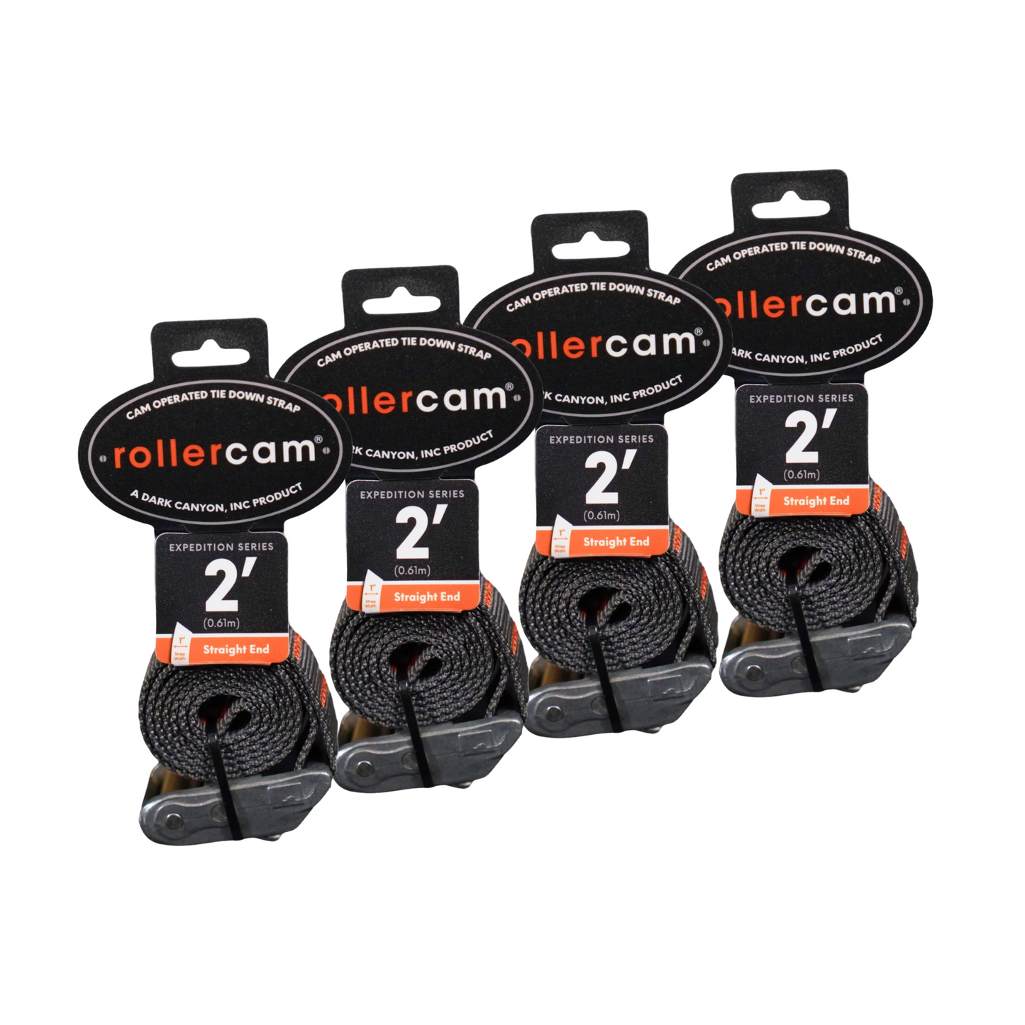 Rollercam 1-Inch Cam Strap, Straight End