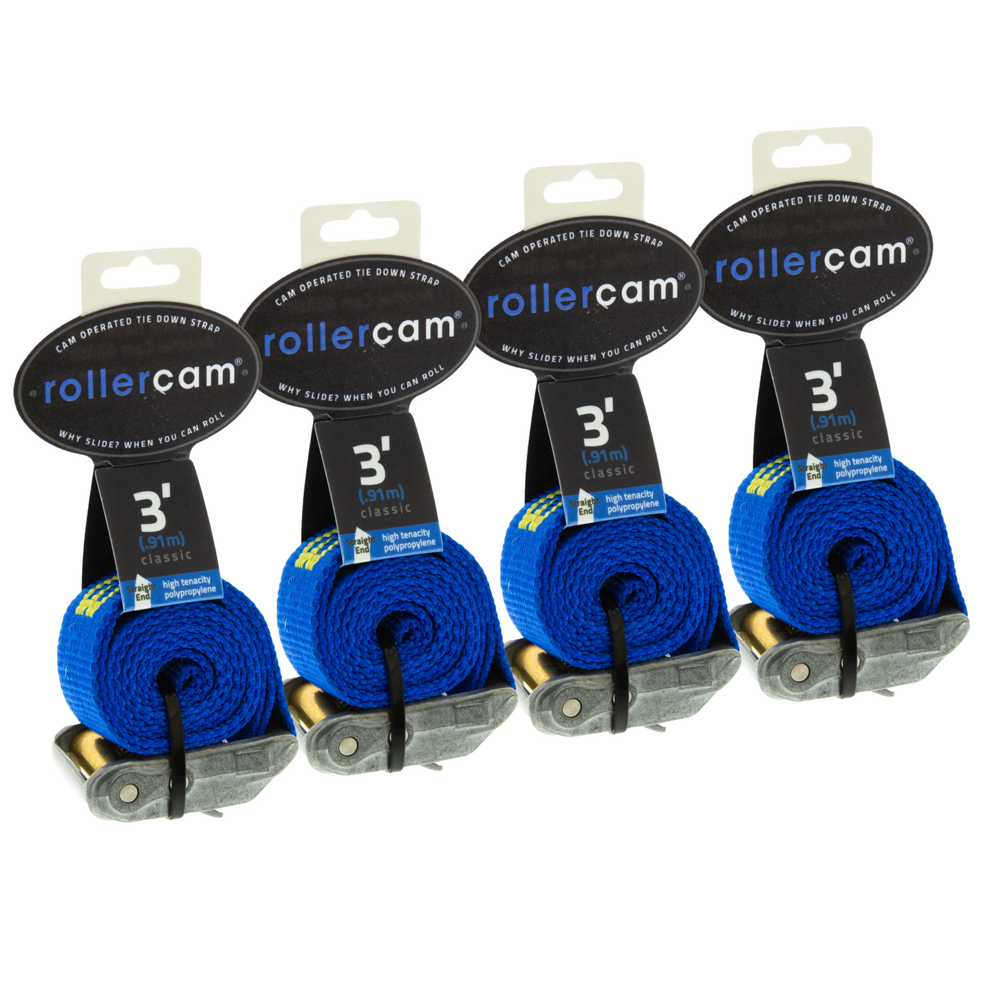Rollercam 1-Inch Cam Strap, Straight End