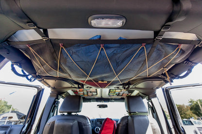 Jeep Wrangler JKU Attic — Overhead MOLLE Storage