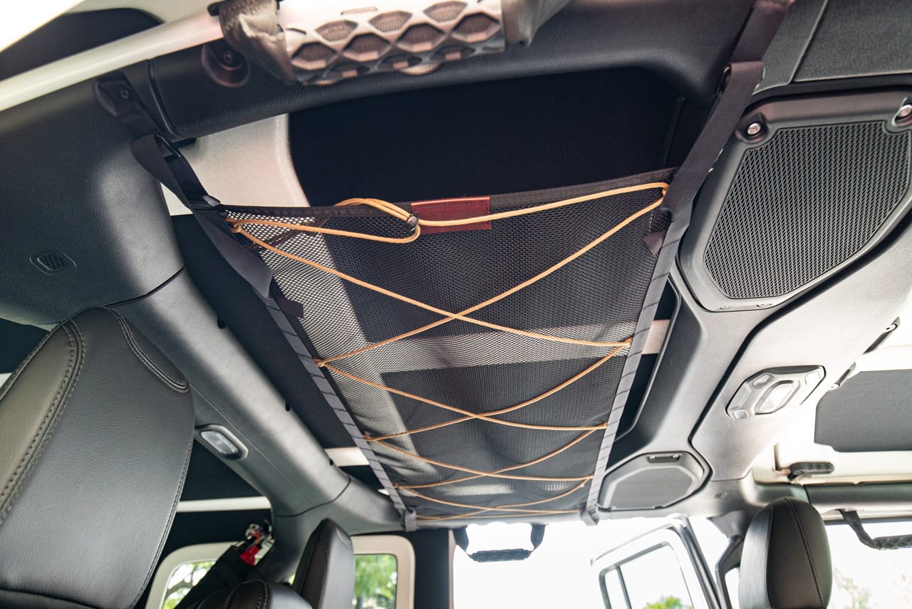 Jeep Wrangler JLU Attic — Overhead MOLLE Storage