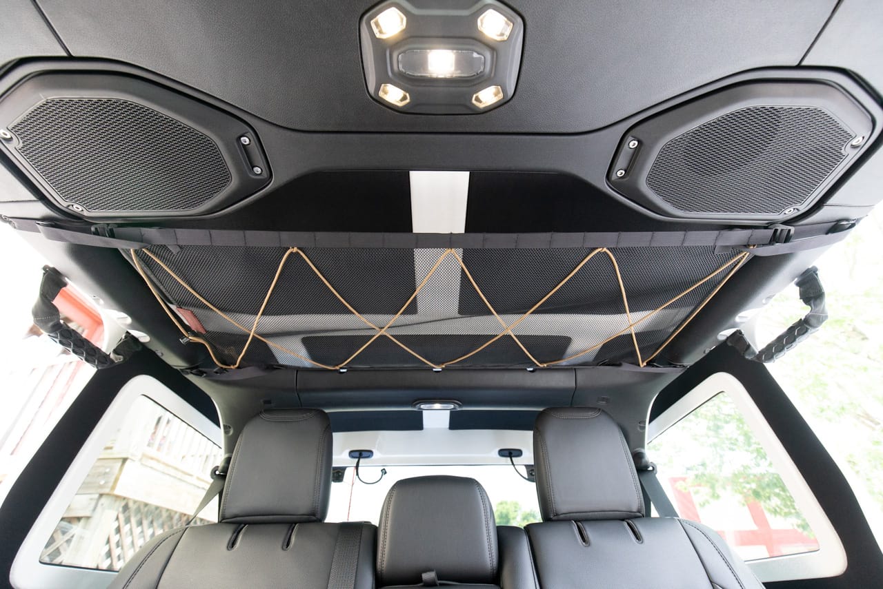 Jeep Wrangler JLU Attic — Overhead MOLLE Storage