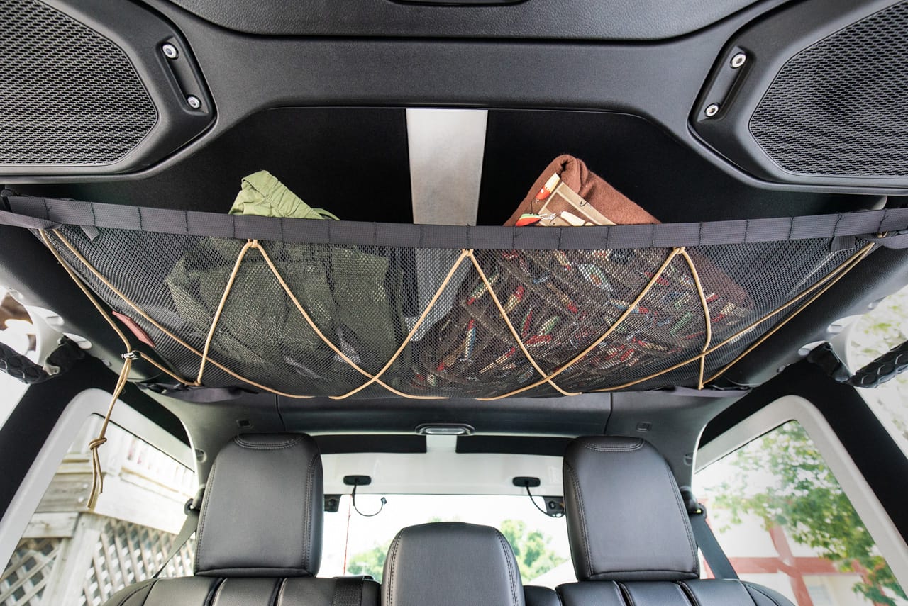 Jeep Wrangler JLU Attic — Overhead MOLLE Storage