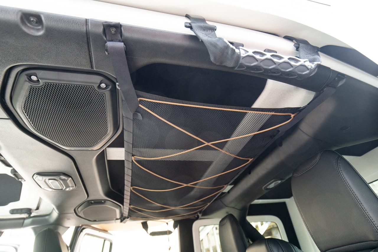 Jeep Wrangler JLU Attic — Overhead MOLLE Storage