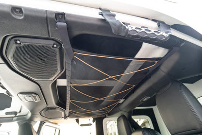 Jeep Wrangler JLU Attic — Overhead MOLLE Storage