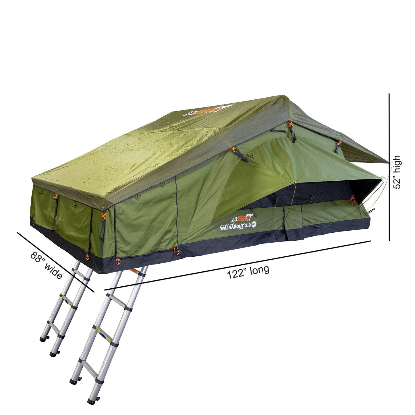 23Zero Walkabout 87 2.0 Soft Shell Rooftop Tent