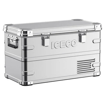 ICECO APL35 Aluminum Dual Zone 37QT Portable Cooler Silver