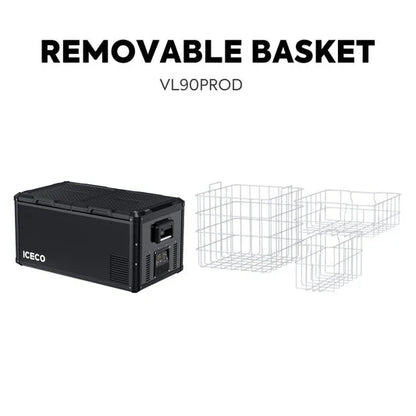 ICECO VL90 Pro Dual Zone 95QT Portable Cooler Black