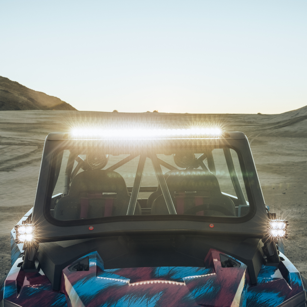 Heretic 6 Series 30-Inch LED Light Bar - Combo Beam, Clear Lens, Black Bezel