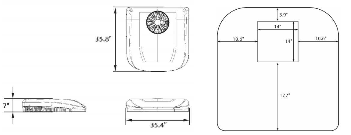 Velit 3000R Rooftop Air Conditioner | 24V / 48V DC