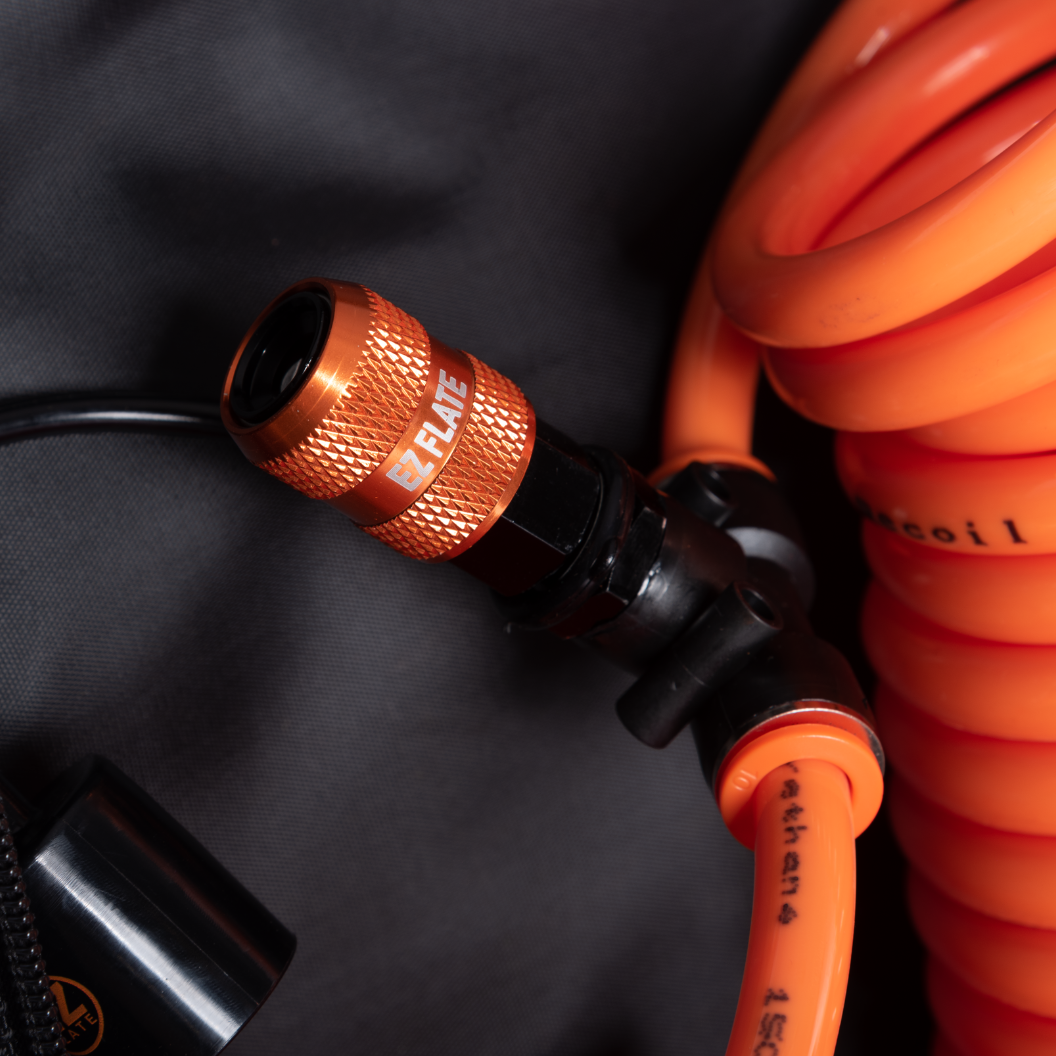 EZ FLATE Recoil 4-Way Hose Kit with Air Command