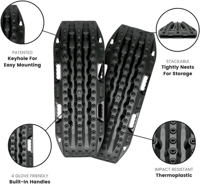 MaxTrax Lite Recovery Boards (Pair, Black)