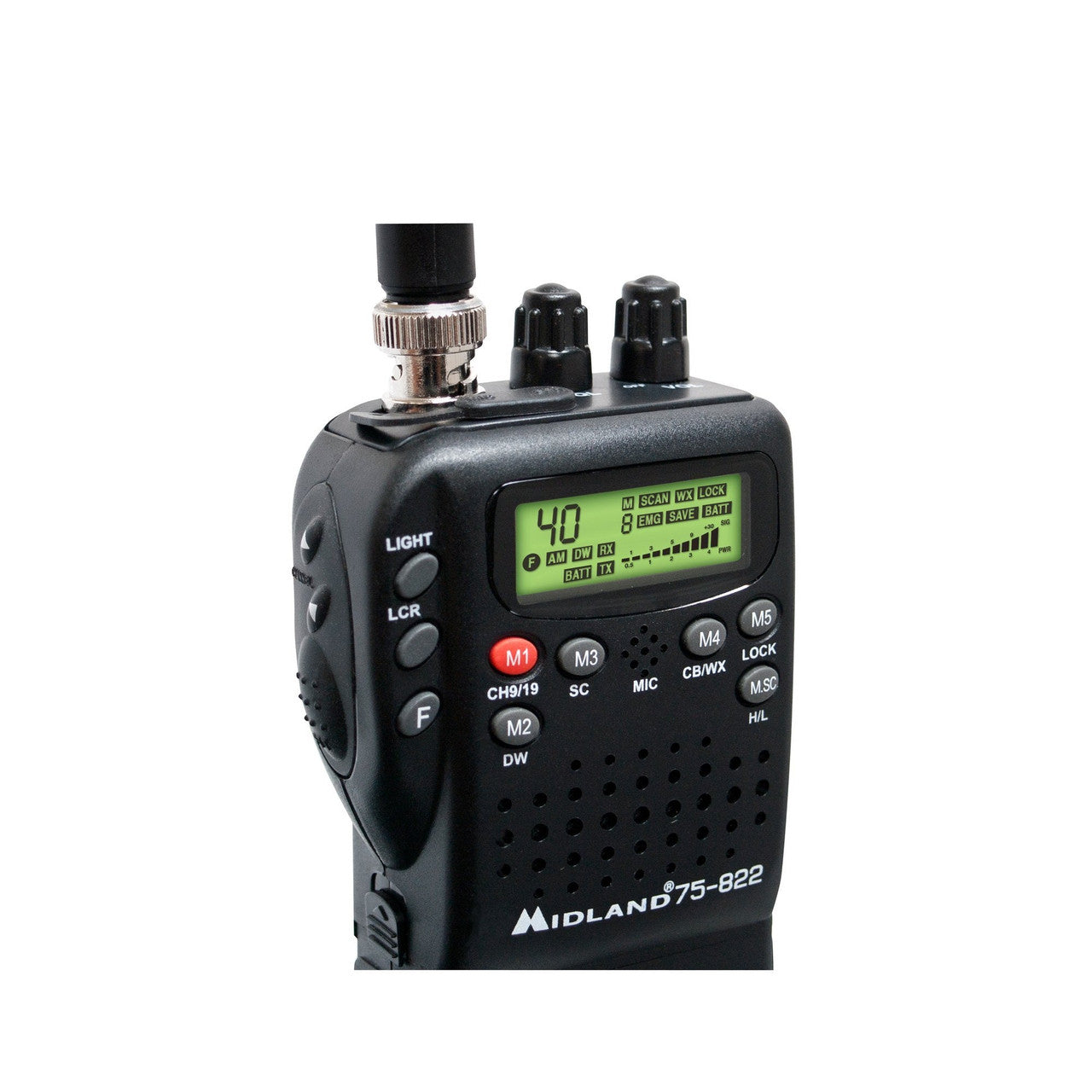 Midland 75-822 2-in-1 40-Channel CB Radio with Mobile Adapter