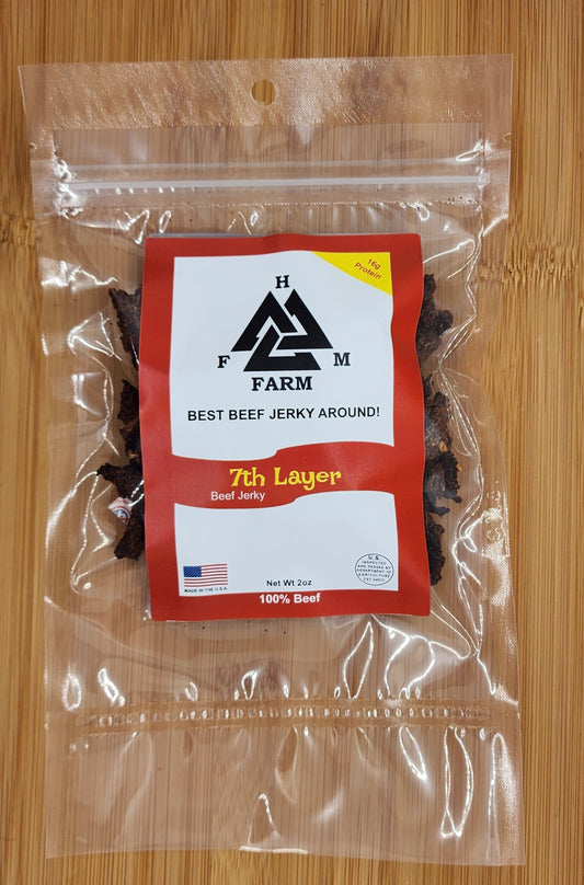 HFM Farm 7th Layer Extreme Hot Beef Jerky