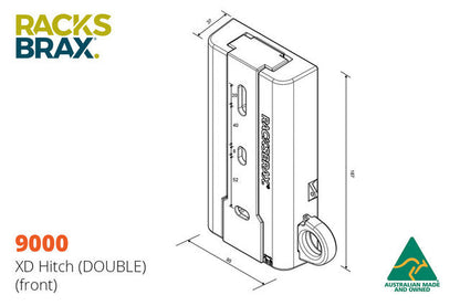 RacksBrax XD Hitch (Double) Quick-Release Awning Mount