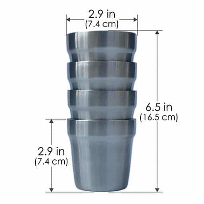 nCamp Insulated Camp Cups - 4 Pack