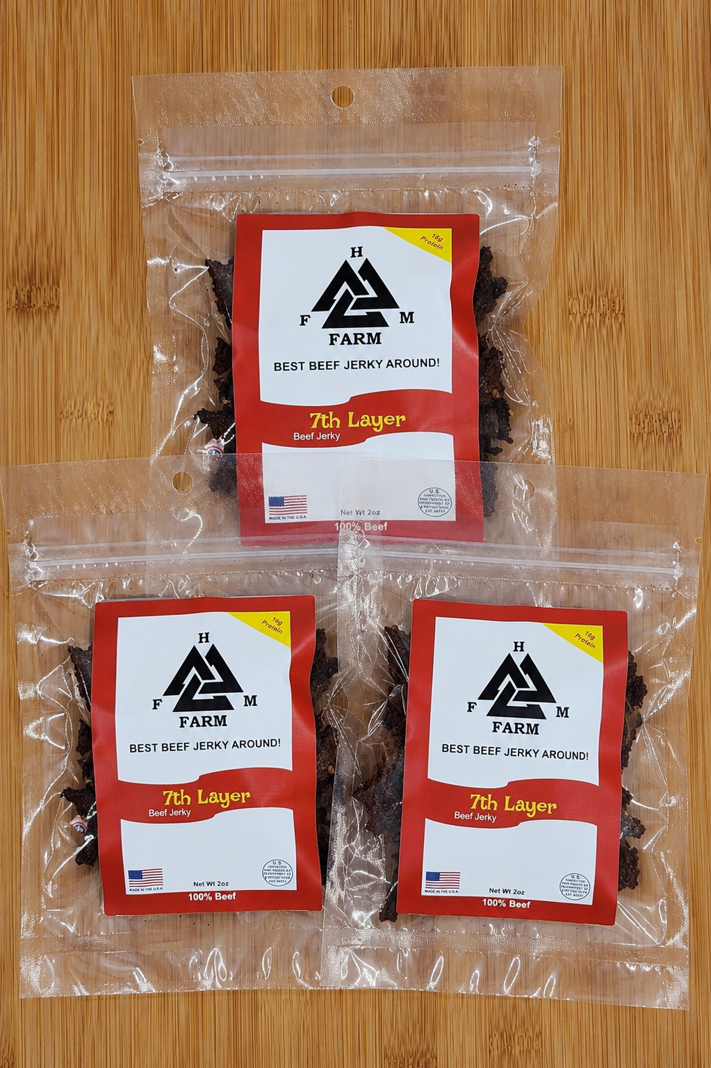 HFM Farm 7th Layer Extreme Hot Beef Jerky