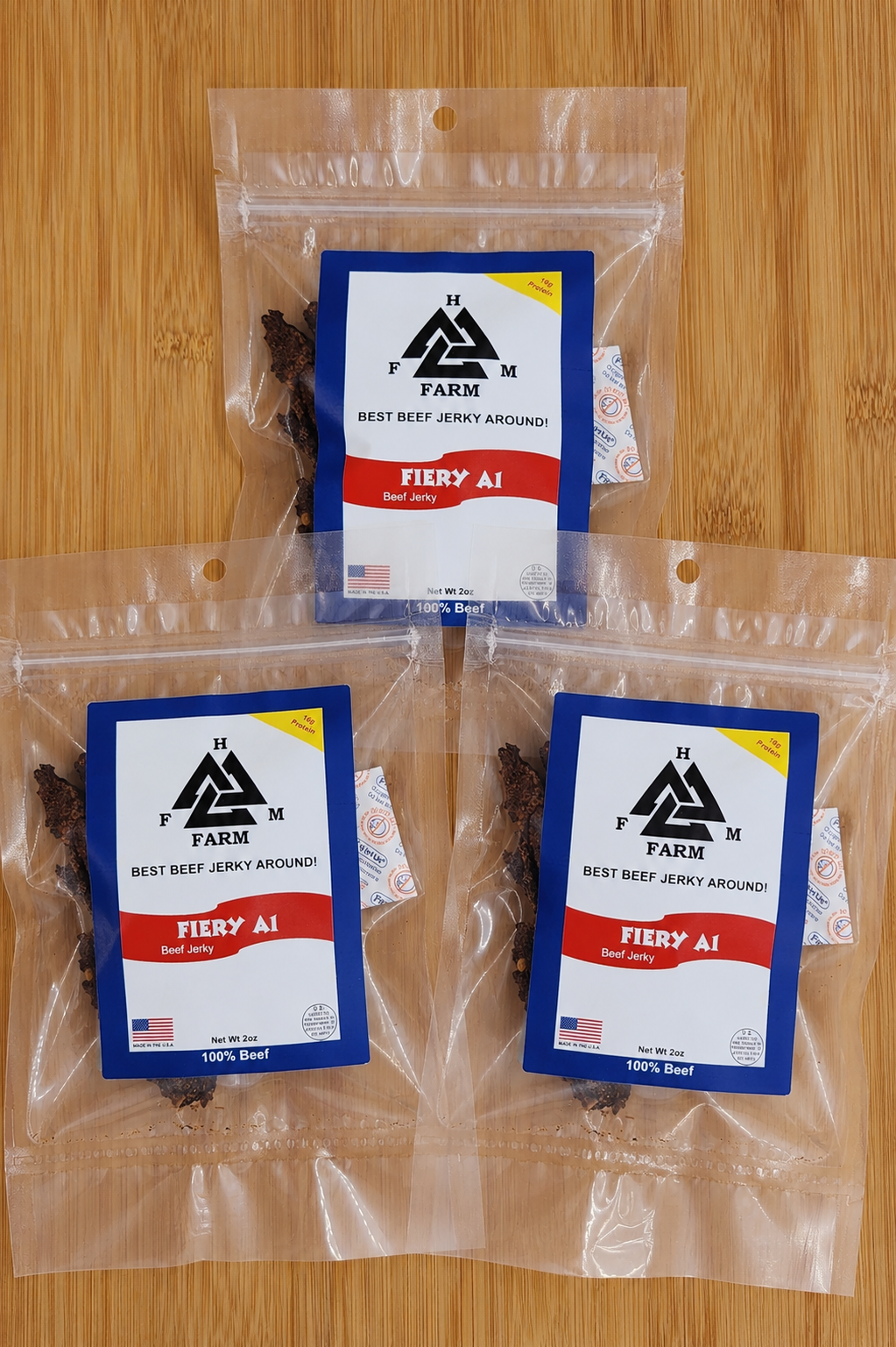 HFM Farm Fiery A1 Beef Jerky