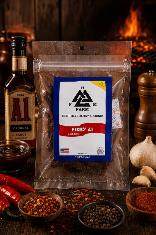 HFM Farm Fiery A1 Beef Jerky