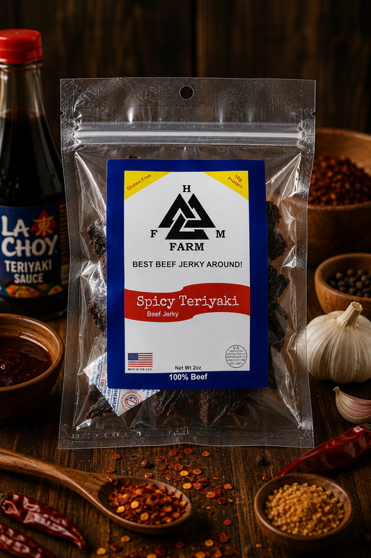HFM Farm Spicy Teriyaki Beef Jerky