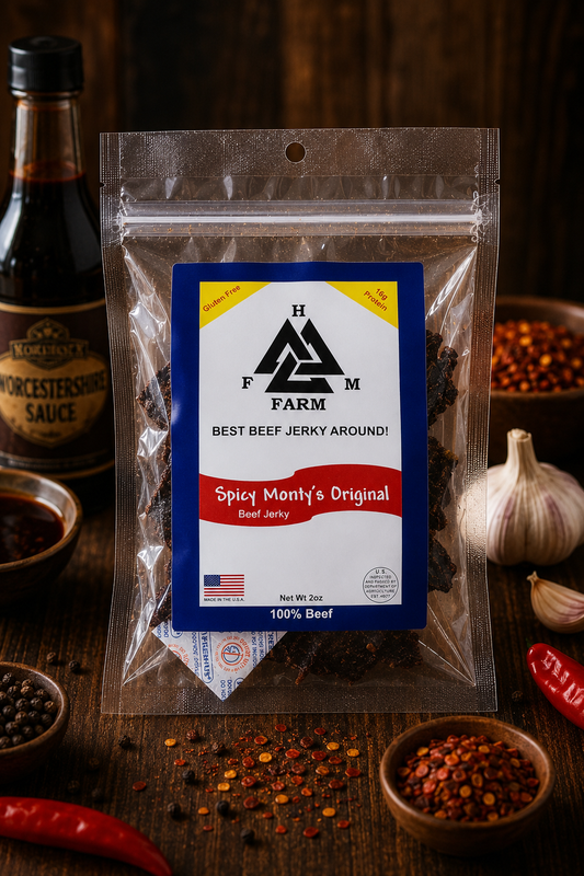 HFM Farm Spicy Monty's Original Beef Jerky
