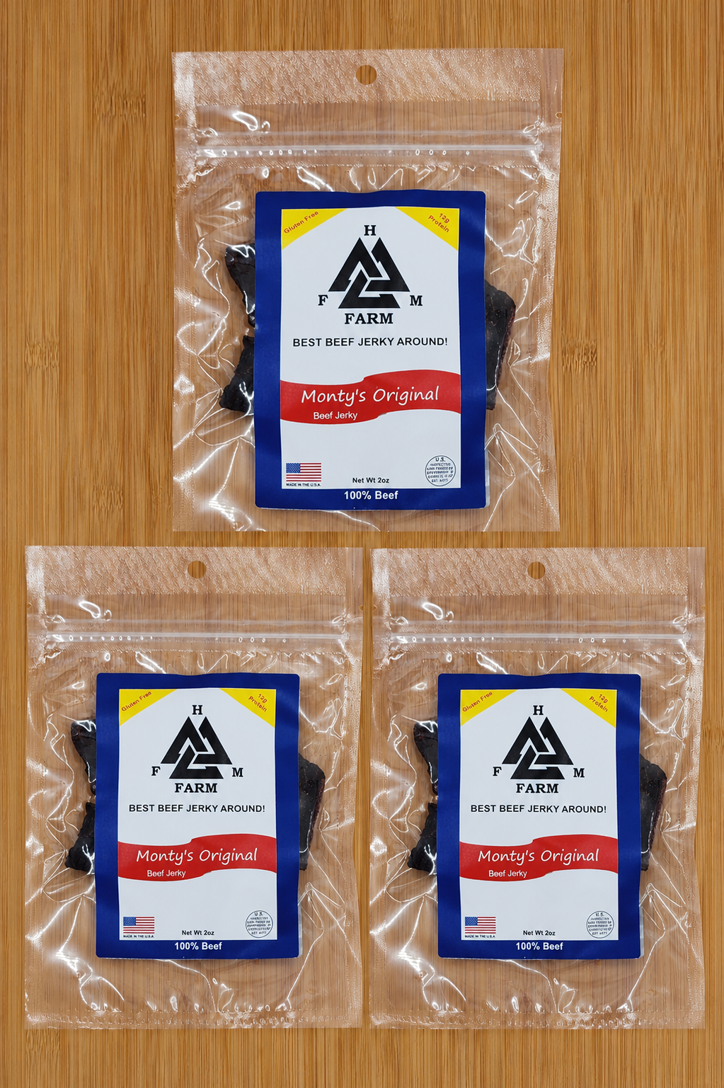 HFM Farm Monty's Original Beef Jerky