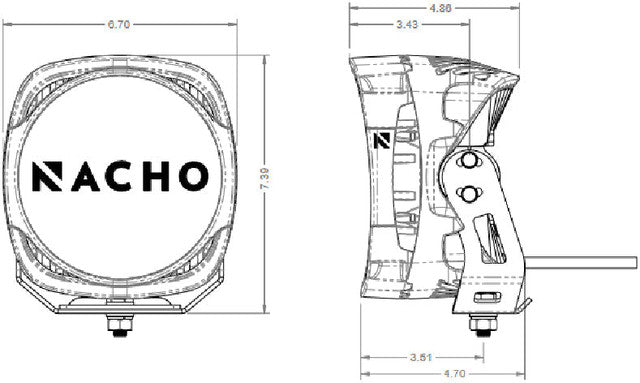 Nacho Grande 4 Hi LED Off-Road Light