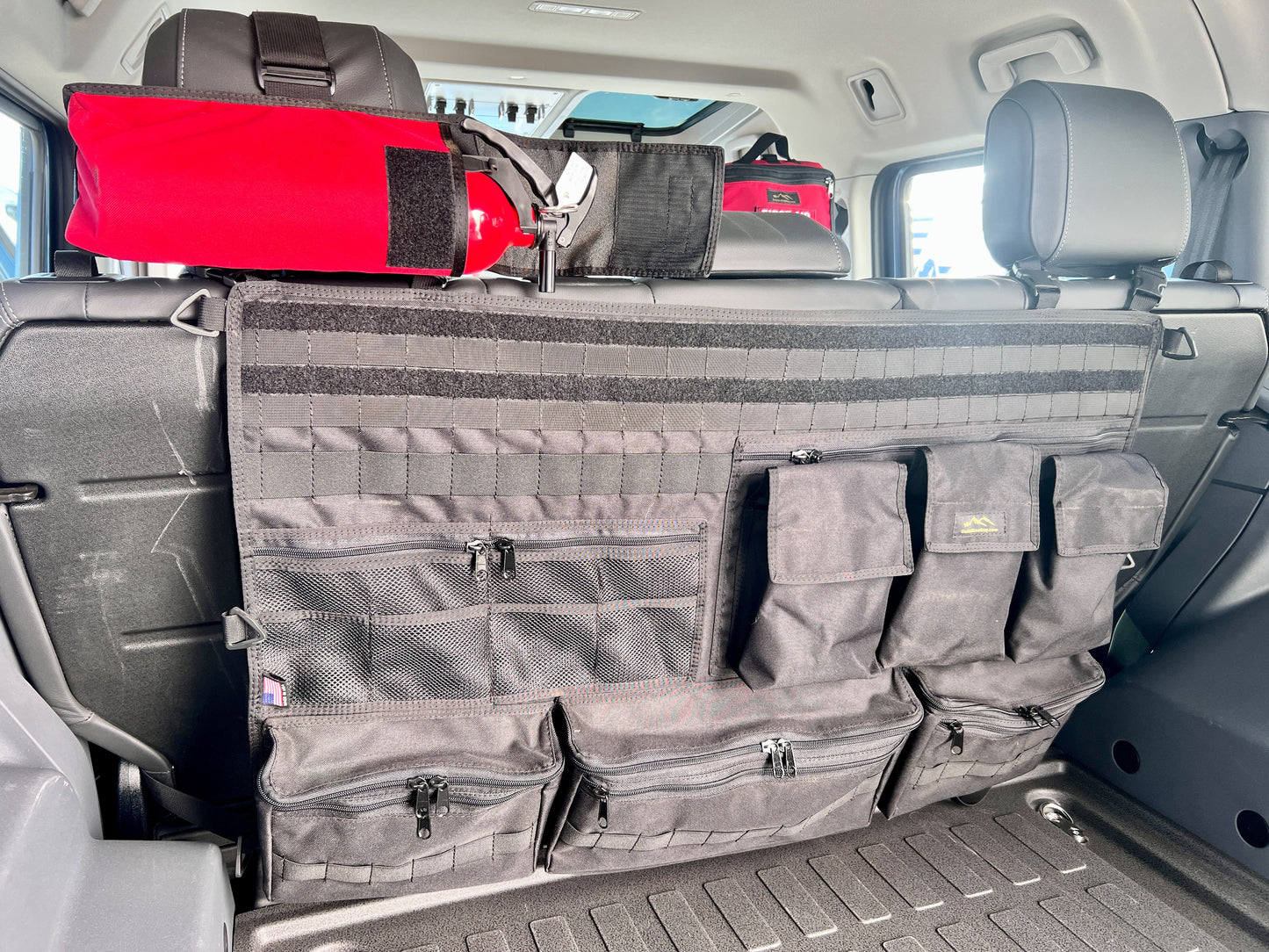 Rear Bench Seat Organizer — Universal Headrest Mount