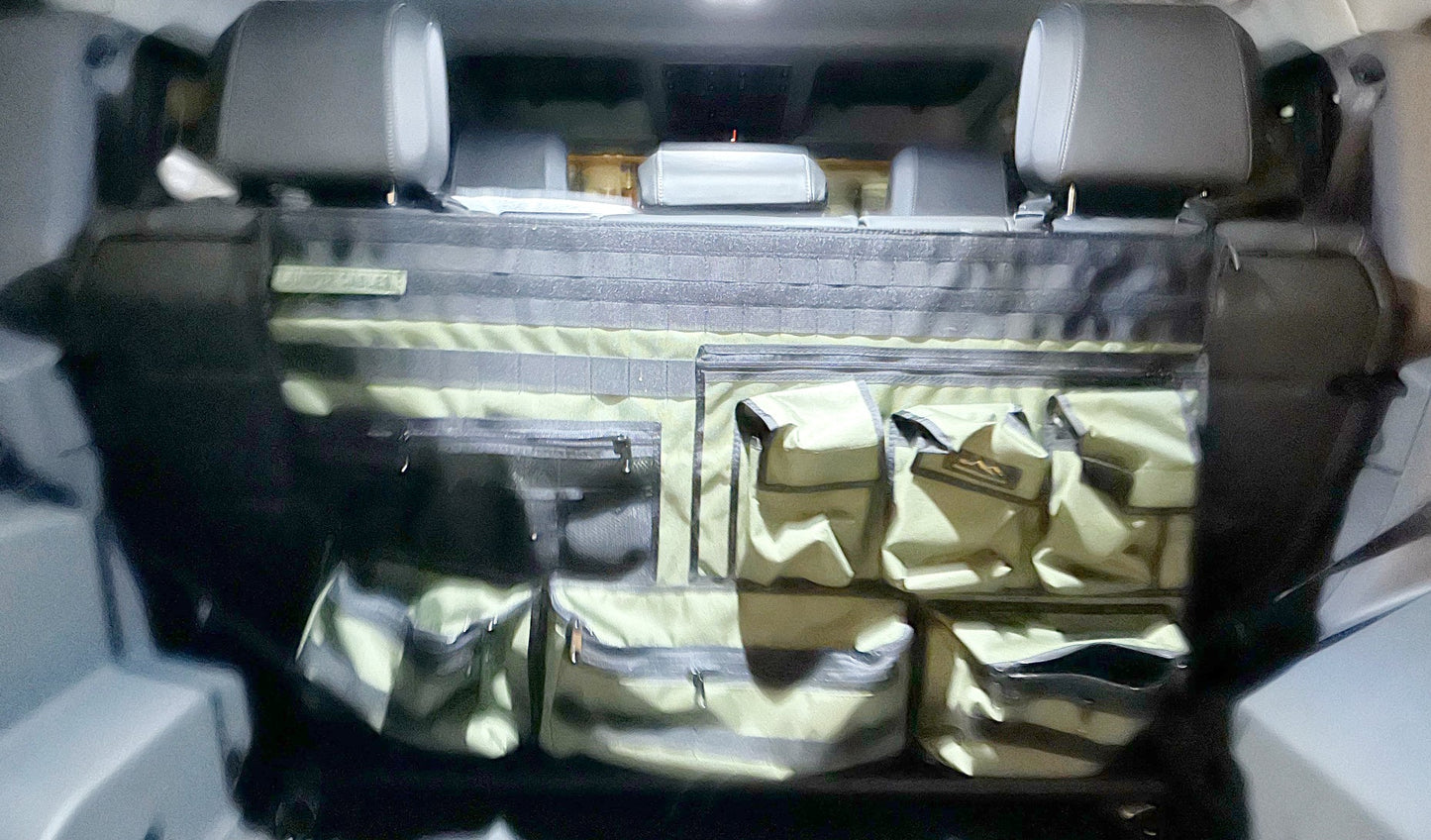 Rear Bench Seat Organizer — Universal Headrest Mount