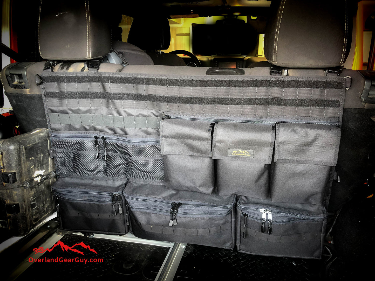 Rear Bench Seat Organizer — Universal Headrest Mount