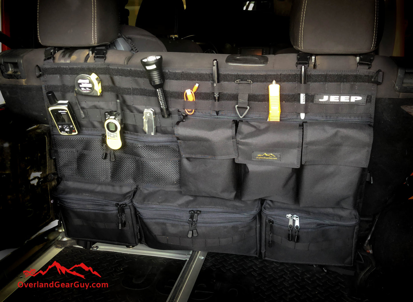 Rear Bench Seat Organizer — Universal Headrest Mount