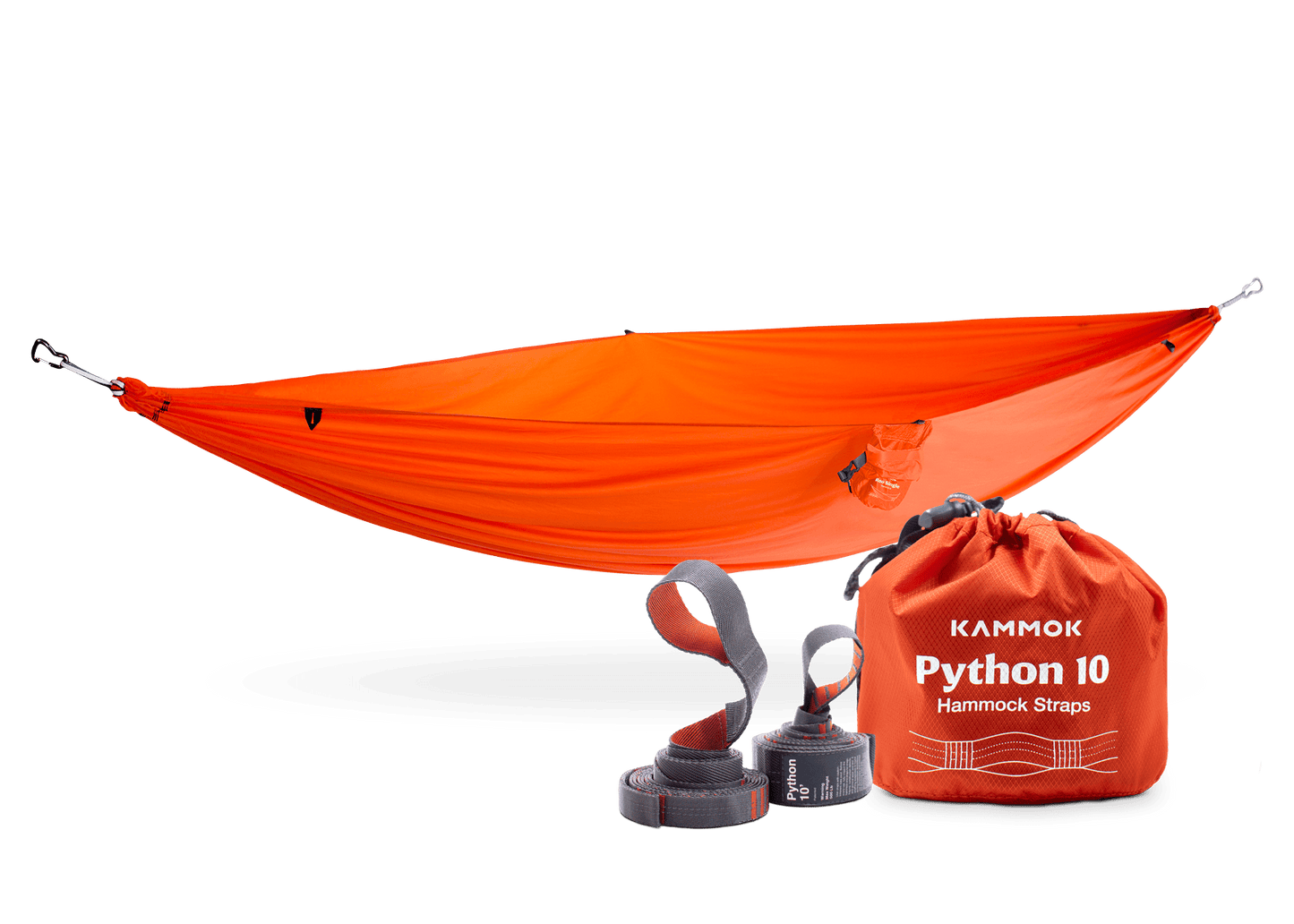 Kammok Roo Single Hammock and Python 10 Strap Bundle