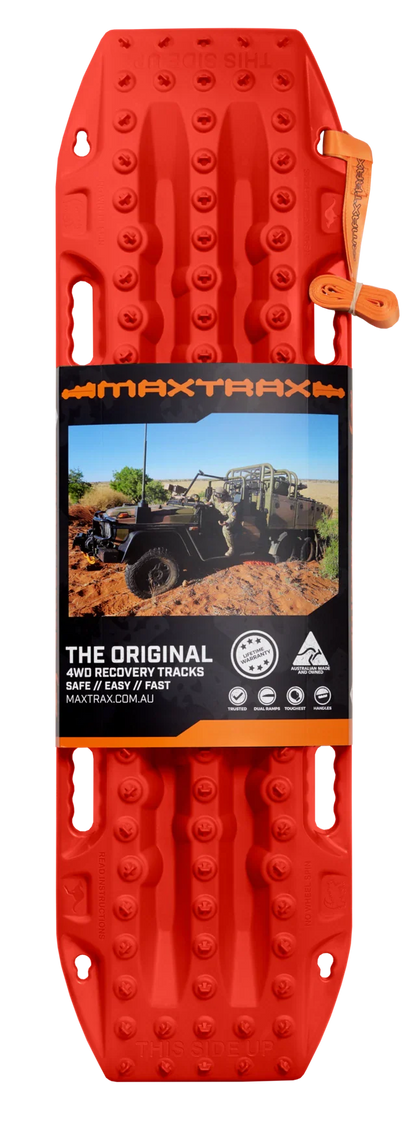 MaxTrax MkII Recovery Boards - FJ Red (Pair)
