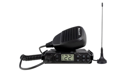 Midland MXT105 MicroMobile 5-Watt GMRS Radio with NOAA Weather and Magnetic-Mount Antenna