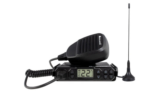Midland MXT105 MicroMobile 5-Watt GMRS Radio with NOAA Weather and Magnetic-Mount Antenna