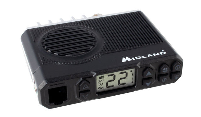 Midland MXT105 MicroMobile 5-Watt GMRS Radio with NOAA Weather and Magnetic-Mount Antenna